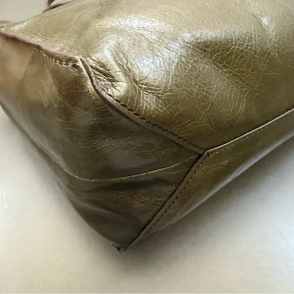 Hobo Friar Shoulder Bag - Olive Green Handbag Purse - Picture 5 of 9